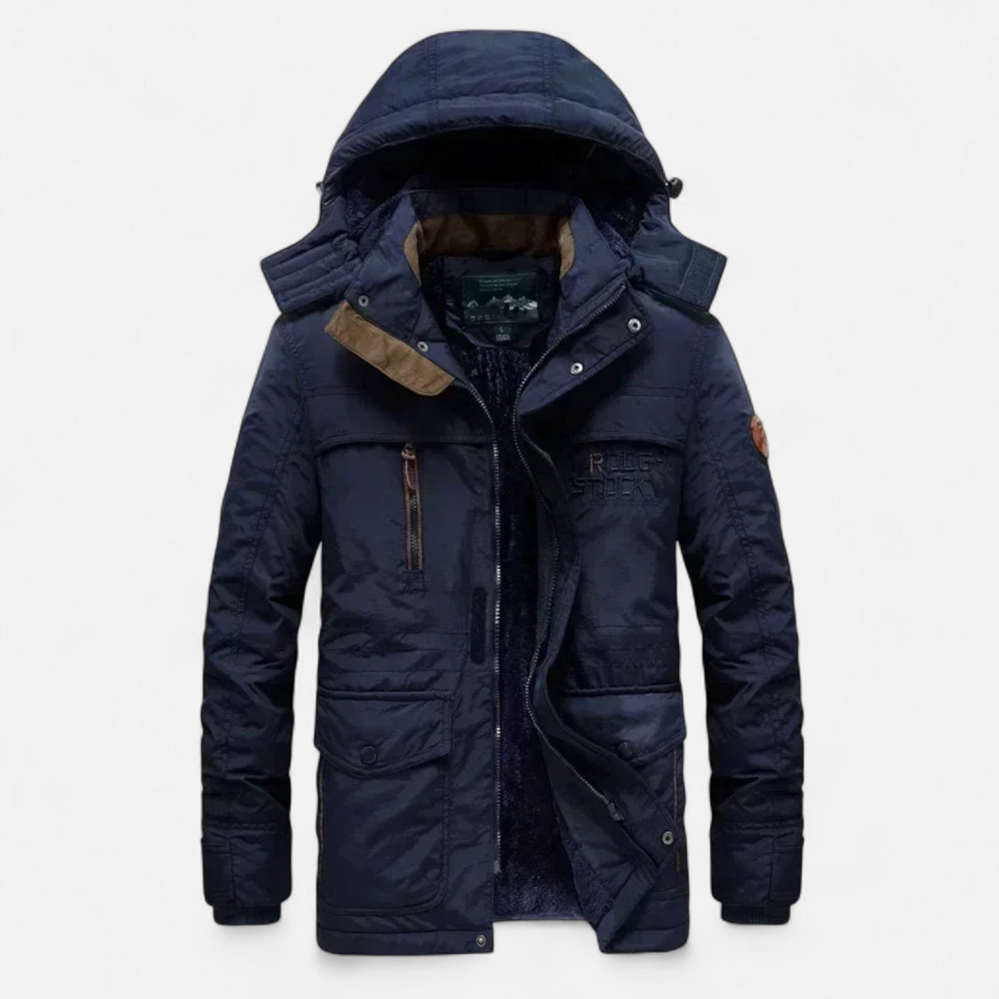 Ancient World | Long Men's Winter Thick Parka with Hood