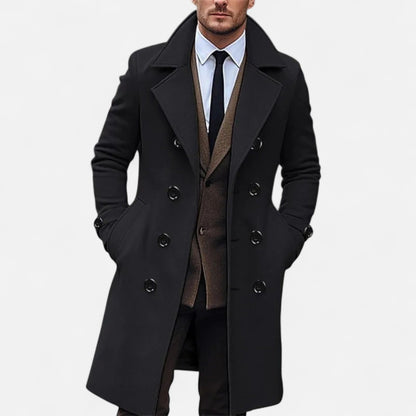 Ancient World | Men's Long Double-Breasted Overcoat