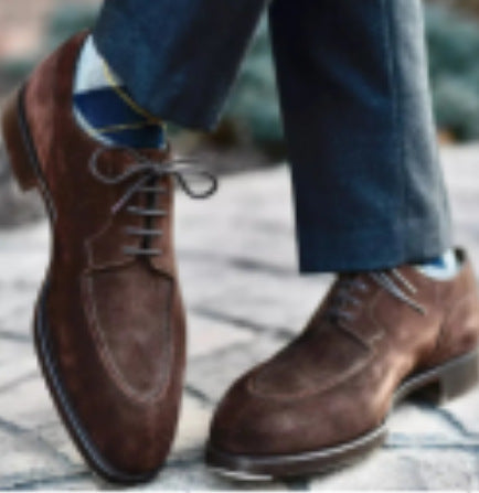 Wesley – Elegant men's business shoes made of vegan suede