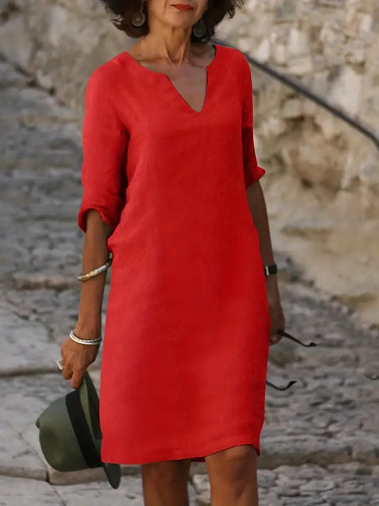 Casual 3/4 Sleeve Emily Dress