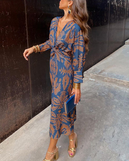 Beatrix | Elegant Midi Dress with Knot for Women, Festive Dresses