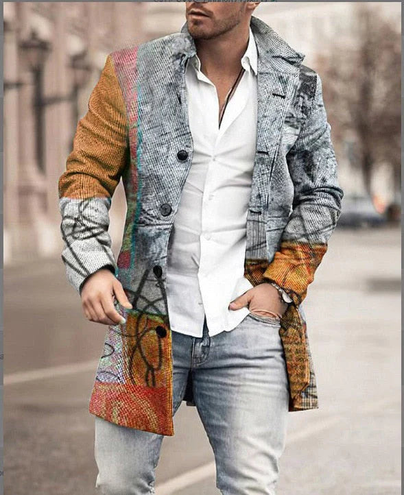 Andrew | Long Coat for Men — Modern Elegance & Urban Style
