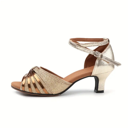 Women’s Twisted-Strap Dance Sandals | Kitten Heels