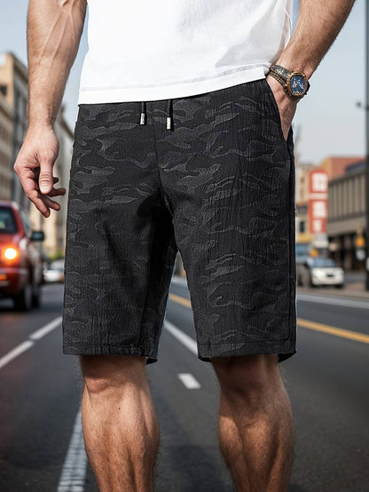 Breathable Camo Drawstring Shorts by Matthew