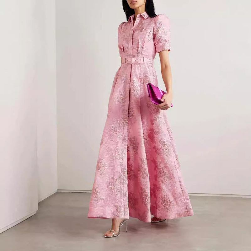 Women's Elegant A-Line Maxi Dress for Festive Occasions and Events