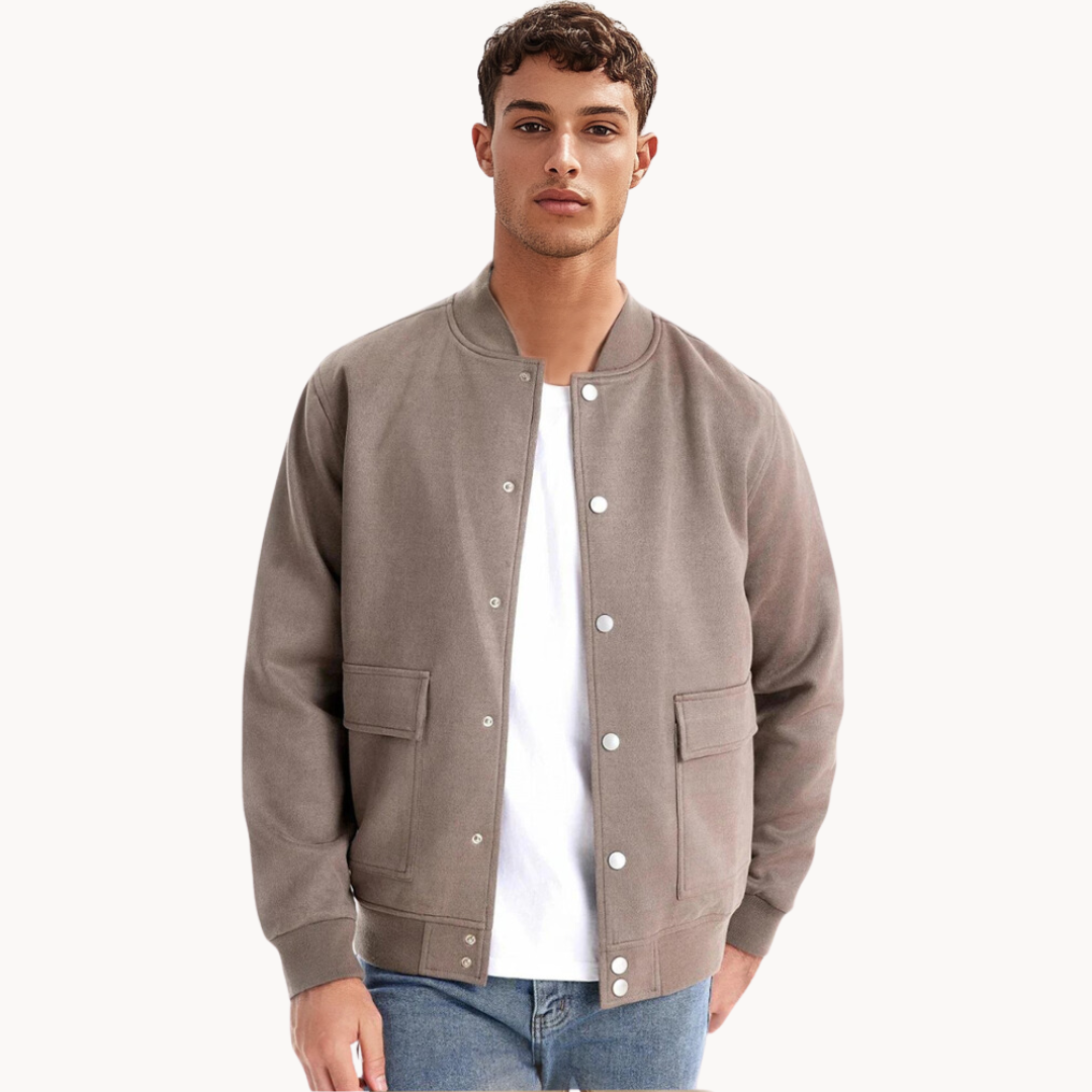 Baldo | Suede Bomber Jacket for Men