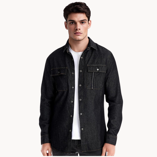 Bay | Jeans shirt with a loose fit