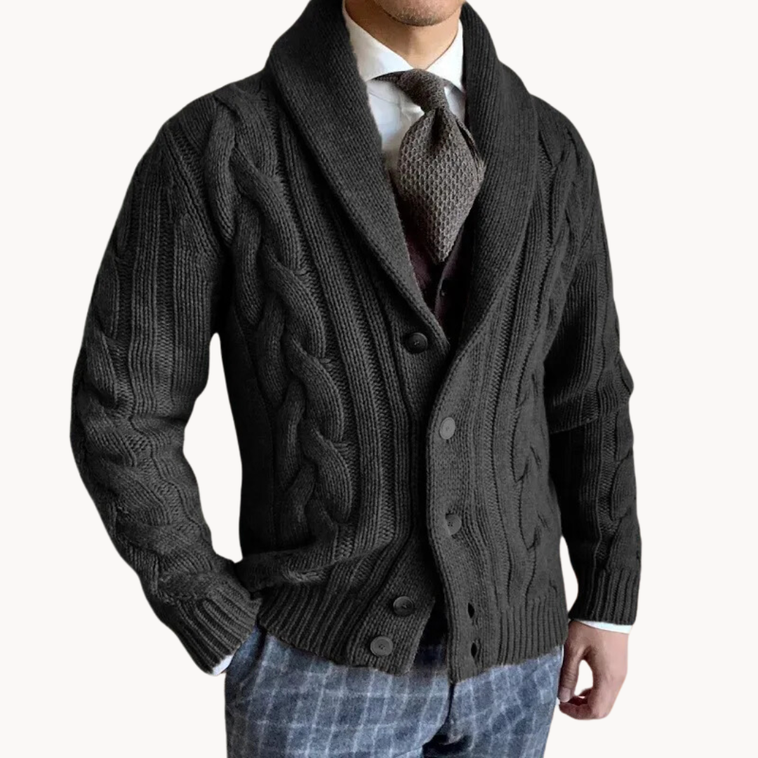 Willem | Knitted Scarf-Knit Jacket