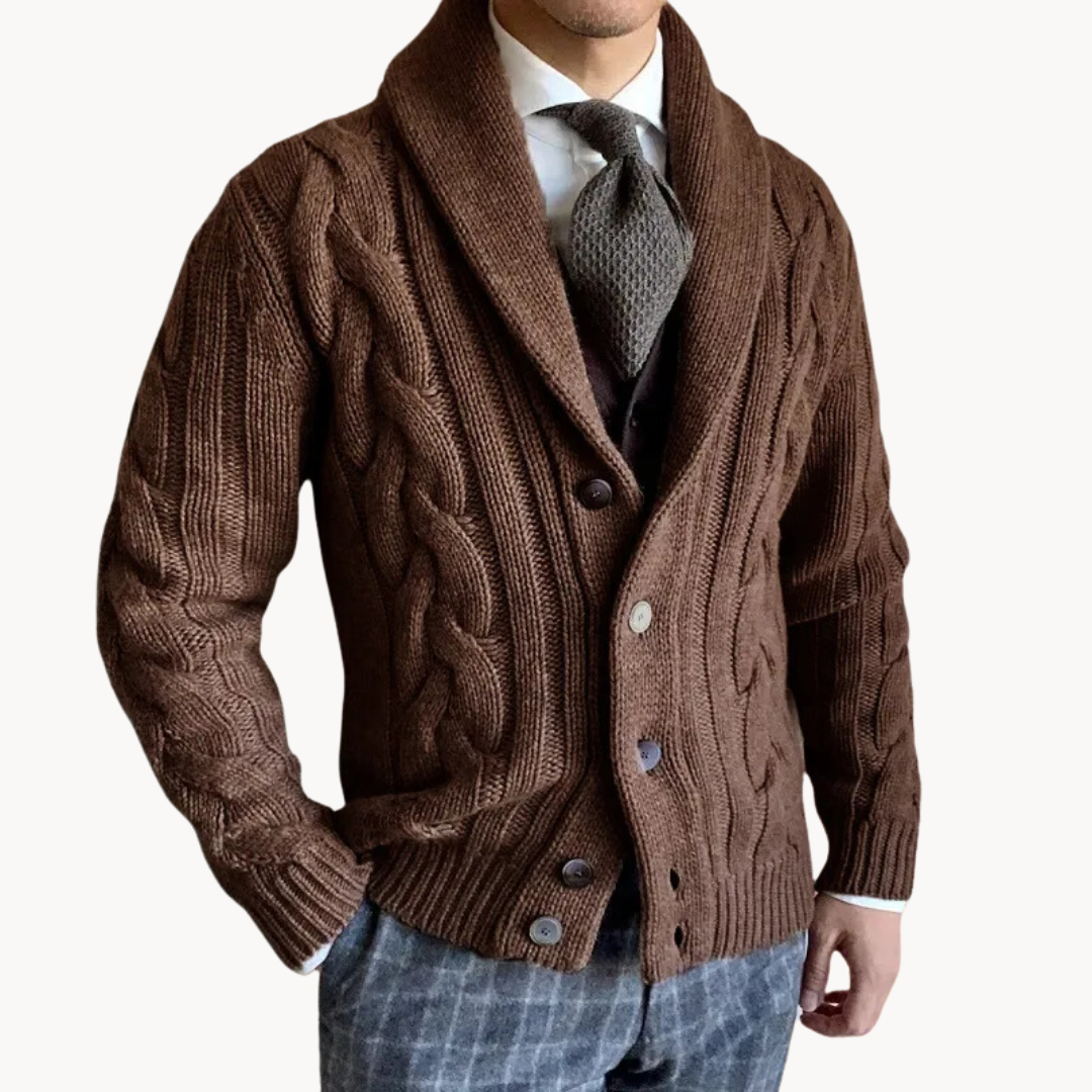 Willem | Knitted Scarf-Knit Jacket