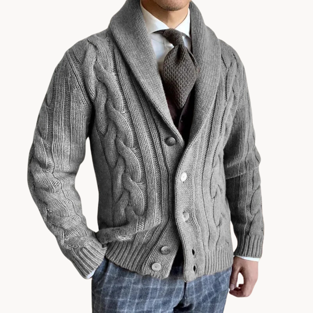 Willem | Knitted Scarf-Knit Jacket