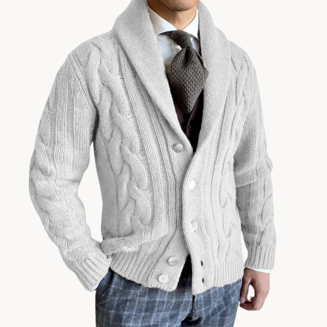 Willem | Knitted Scarf-Knit Jacket