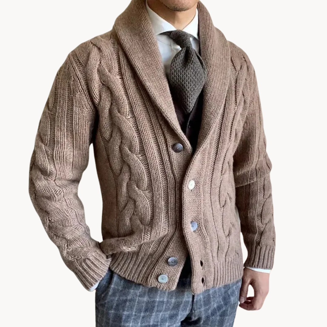 Willem | Knitted Scarf-Knit Jacket