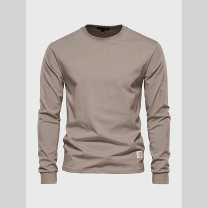 Casual Men's Crew Neck Long Sleeve Tee