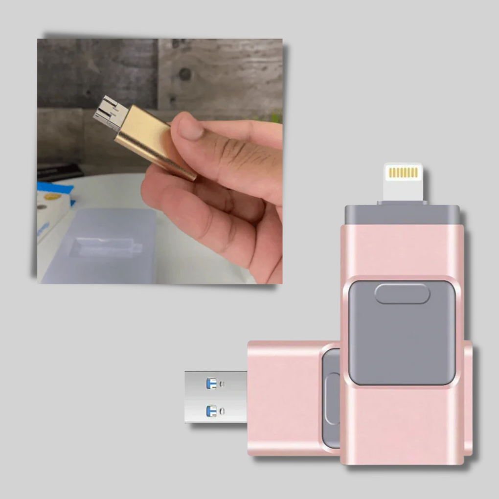 Versatile 4-in-1 USB Memory Stick