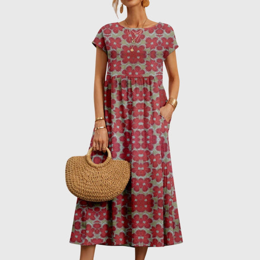 Beautiful Floral Summer Dress - Olytrend
