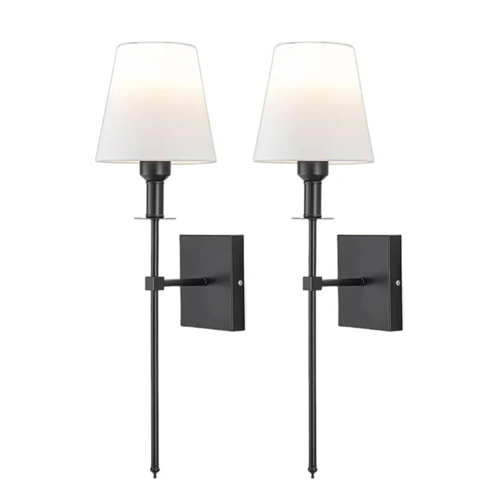 Battery Powered Wireless Wall Lights 2 Pack with Remote - Olytrend
