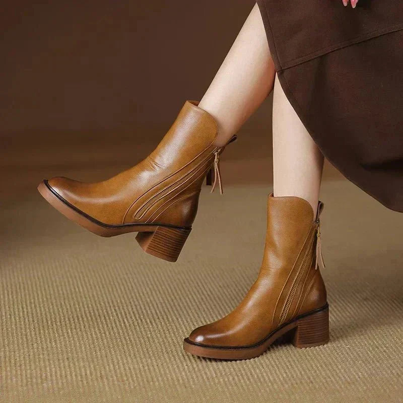 Women's winter ankle boots | Side zipper
