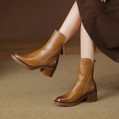 Women's winter ankle boots | Side zipper