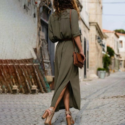 Image of Erin | Women's Button-Down Midi Dress