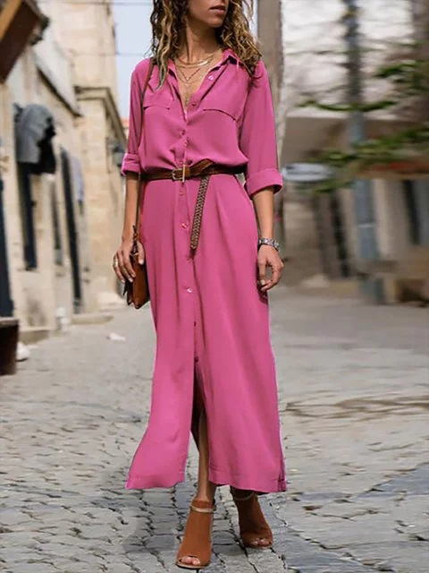 Image of Erin | Women's Button-Down Midi Dress