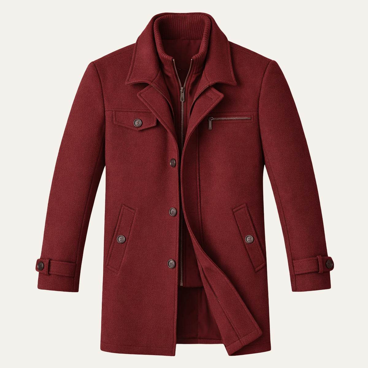 Warm Water Resistant Men's Zip Jacket