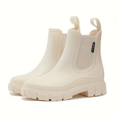 Women’s Waterproof Rain Boots with Slip-Resistant Lug Sole