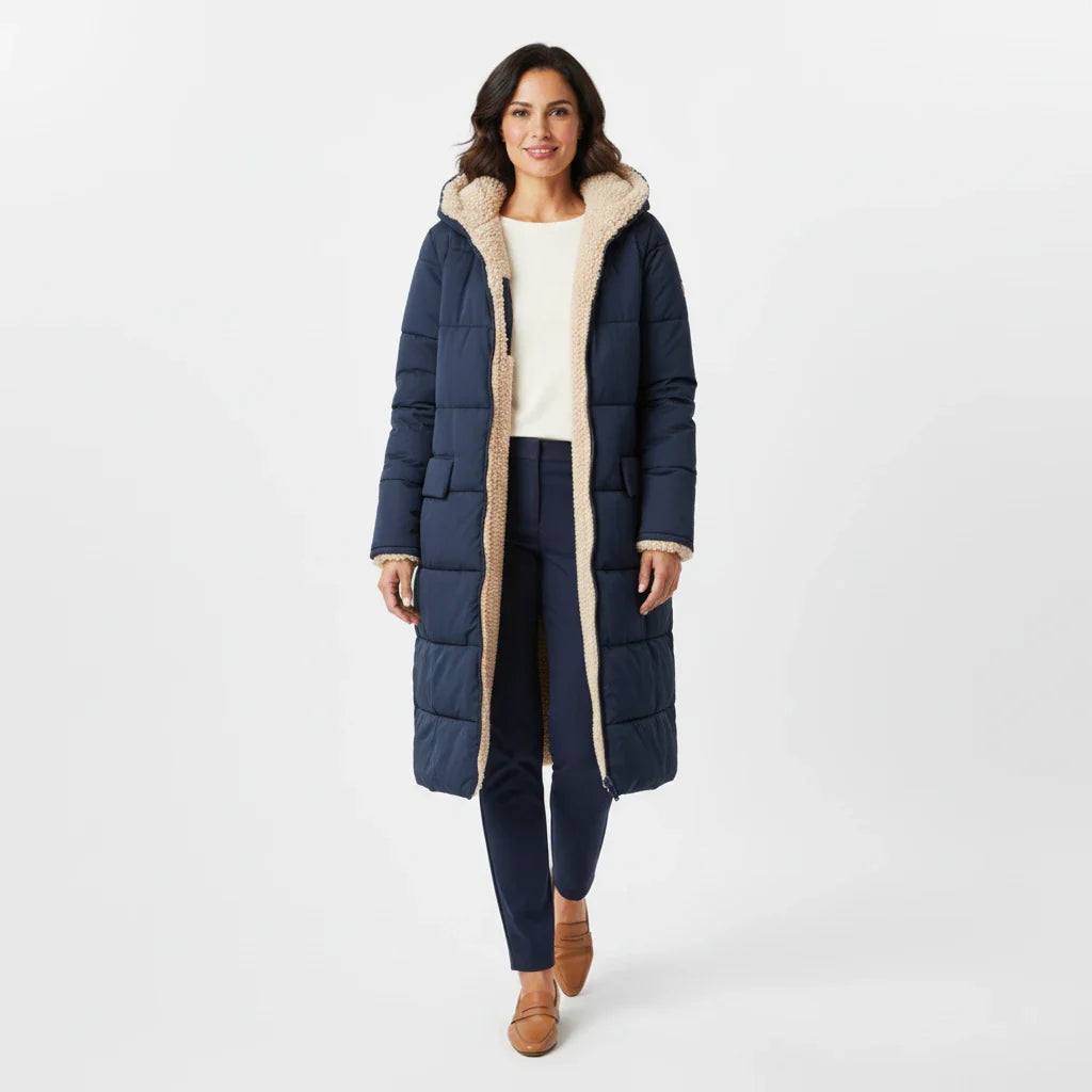 Warm Women's Parka Coat with Hood