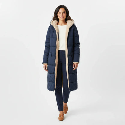 Warm Women's Parka Coat with Hood