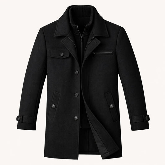 Warm Water Resistant Men's Zip Jacket - Nocini