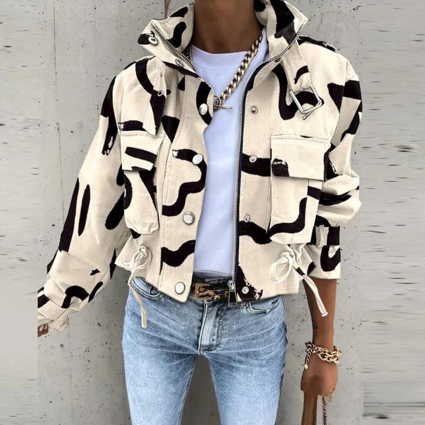 Vianna | Modern Jacket with High Collar — Chic Style & Relaxed Spirit