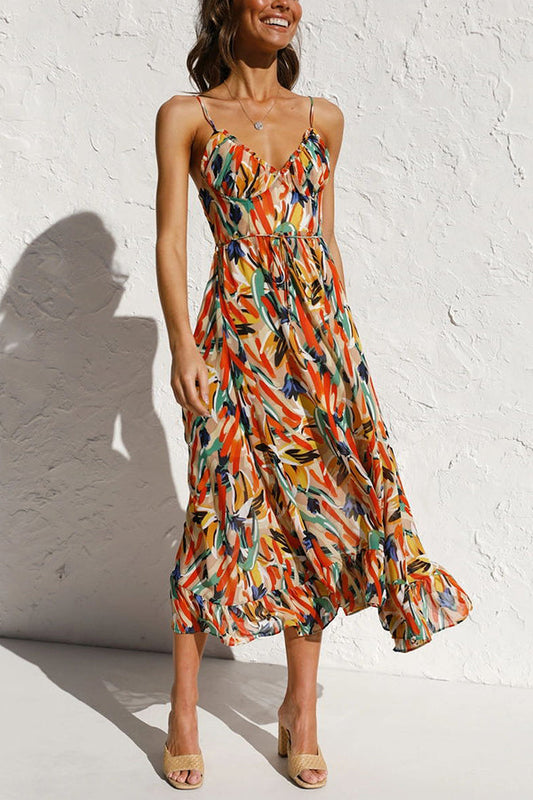 Véronique midi dress in blended cotton for leisurewear