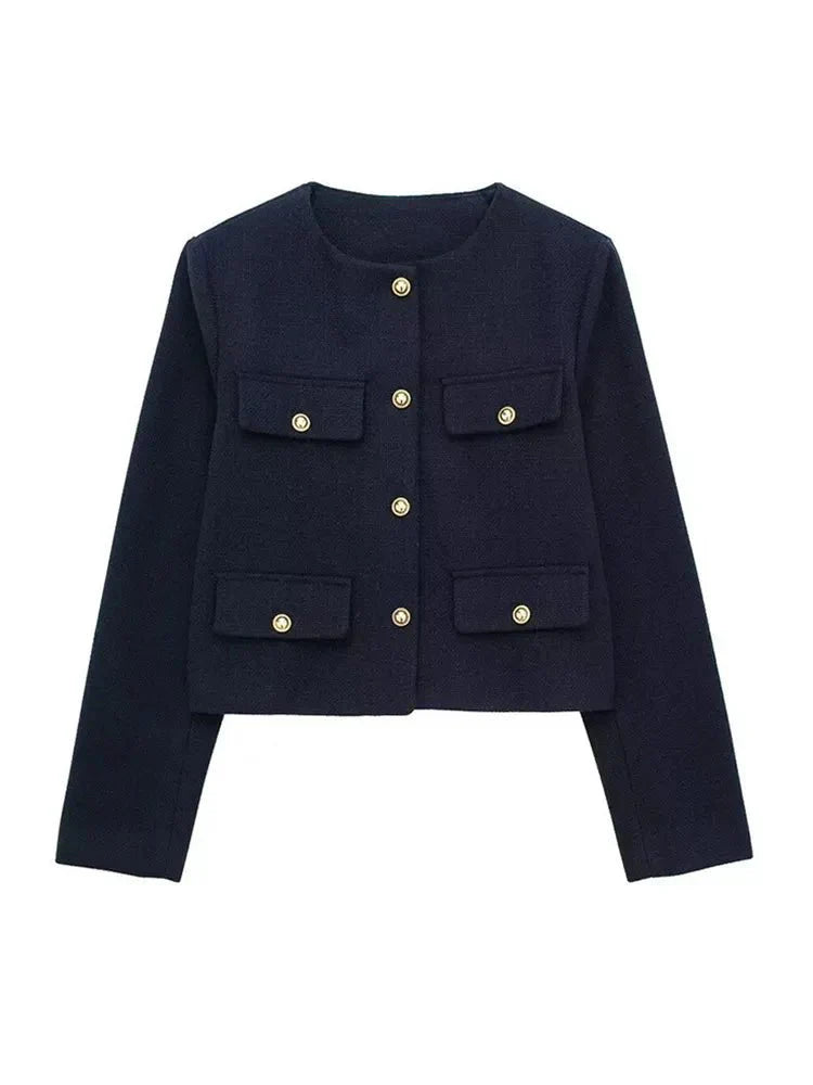Willow | Short Jacket with Pockets for Women — Elegance & Refined Finish