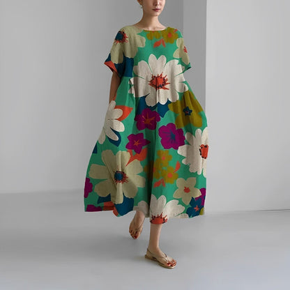 Astrid | Elegant Printed Dress for Women in Floral Design