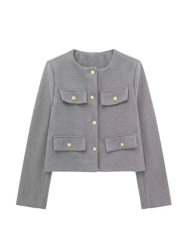 Willow | Short Jacket with Pockets for Women — Elegance & Refined Finish