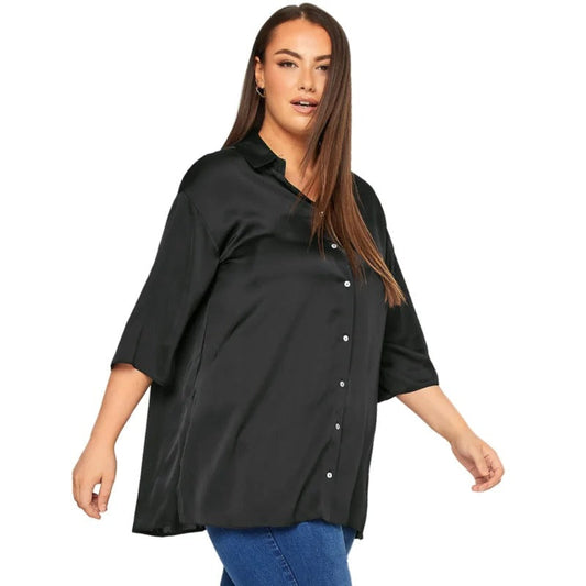 Alessia | Elegant Women's Blouse made of Satin with 3/4 Sleeves
