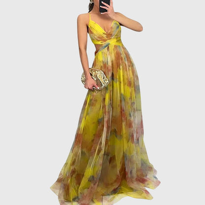 Beautiful Flower Long Dress