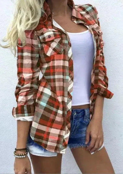 Women's checked blouse - Eirina