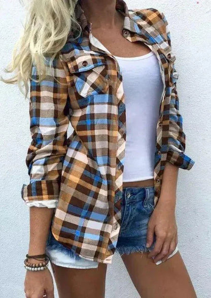Women's checked blouse - Eirina