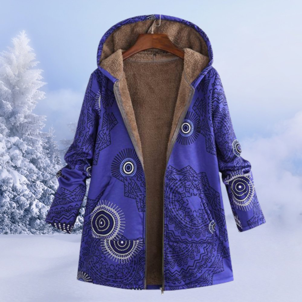 Allison | Floral Hooded Winter Coat