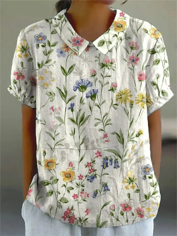 Beautiful Flower Pattern Blouse