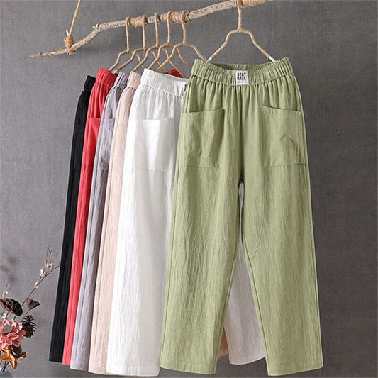 Beatrix | Comfortable Fabric Pants for Women with a Large Fit