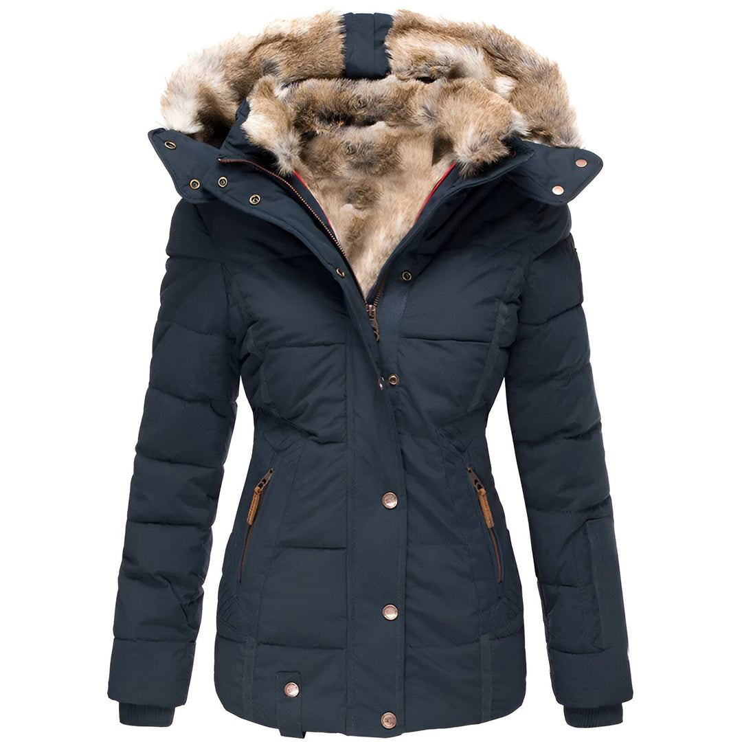 Women's Winter Puffer Jacket | Hood Slim Fit