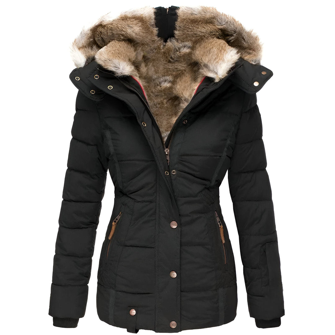 Women's Winter Puffer Jacket | Hood Slim Fit