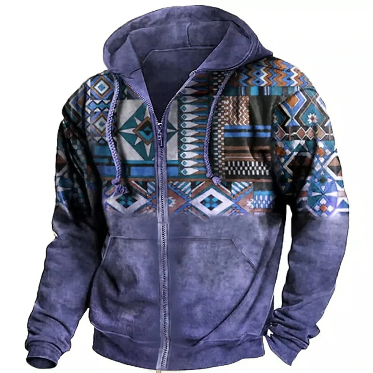 Winter jacket for men | Hoodie with zipper | Unique design and casual comfort