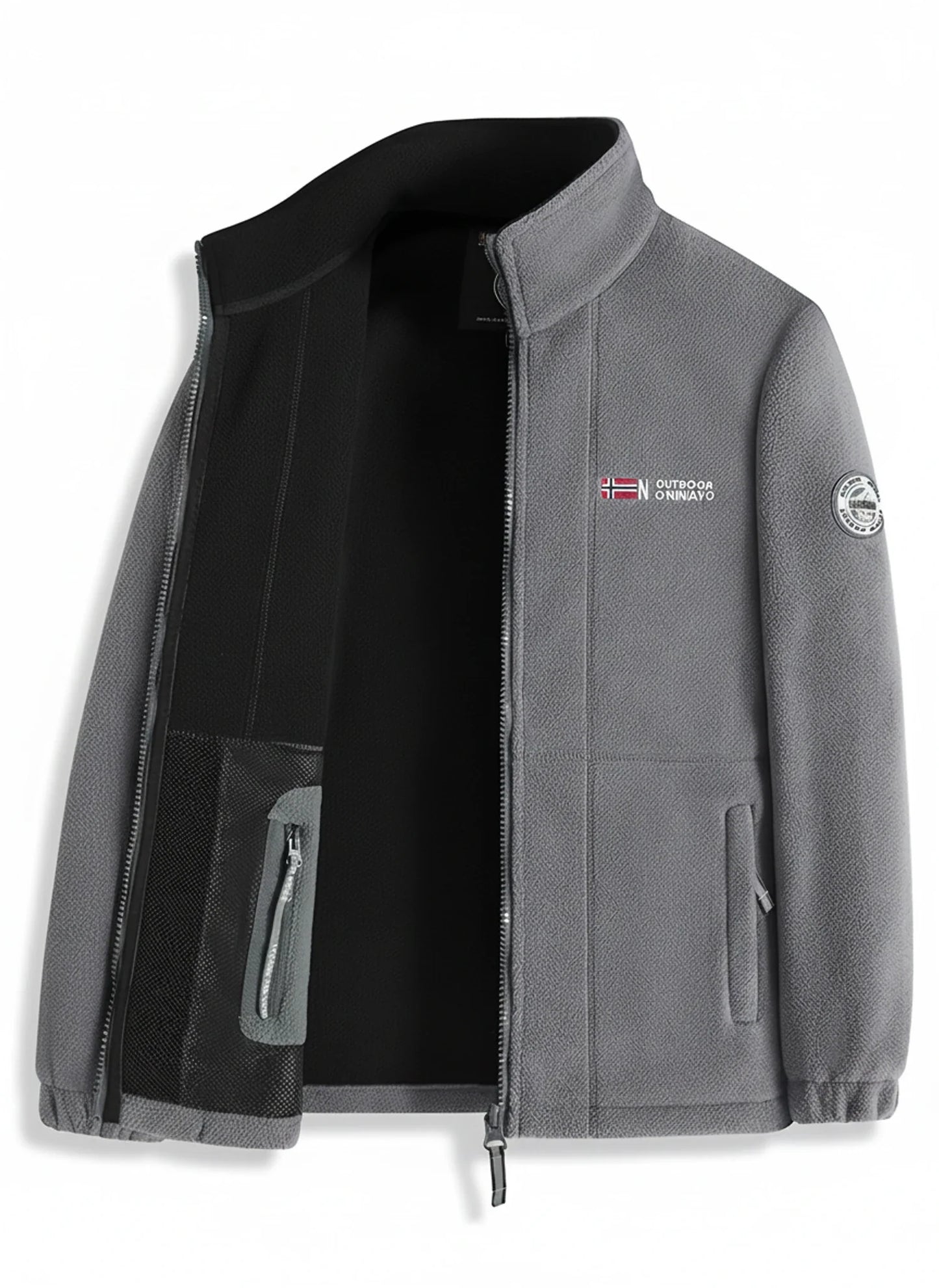 Warm Waterproof Men's Fleece Zip Jacket