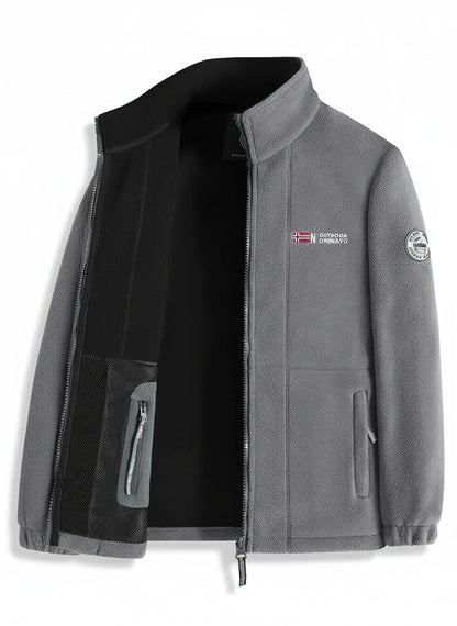 Warm Waterproof Men's Fleece Zip Jacket