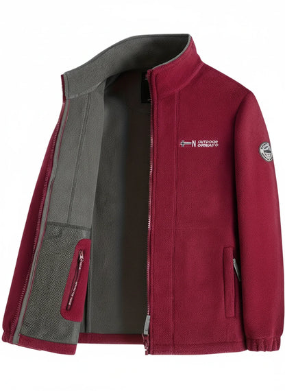Warm Waterproof Men's Fleece Zip Jacket