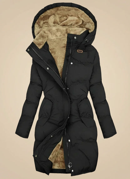 Warm Faux Fur Padded Winter Coat for Women