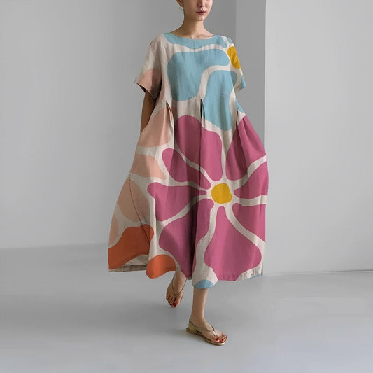 Astrid | Elegant Printed Dress for Women in Floral Design
