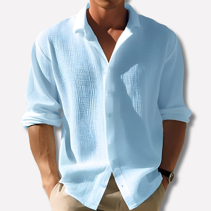 Breathable Classic Fit Cotton Dress Shirt - Olytrend